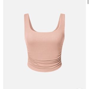 OGL Eco-SkinKiss® Ruched Sides Square Brami Tank Top